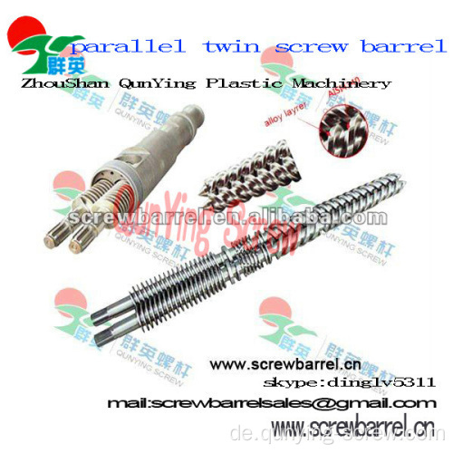 China Zhoushan Professional Hersteller von Extruder Parallel-Twin Double Screw Barrel mit guter Qualität